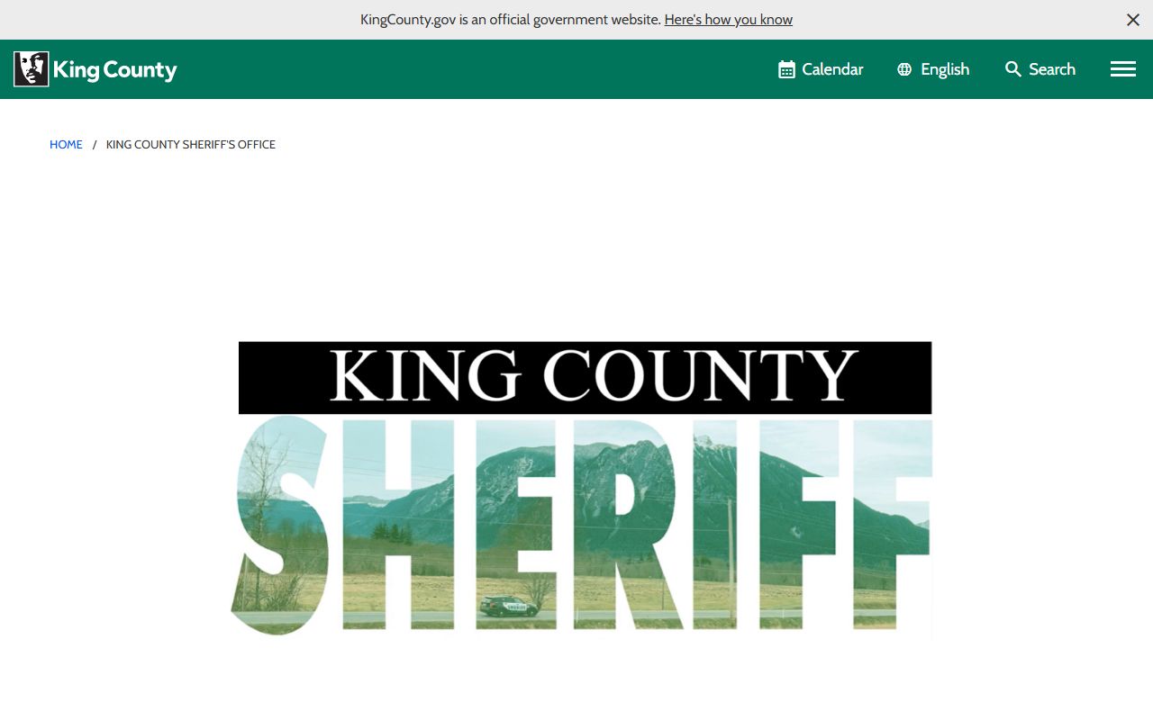 King County Sex Offenders sheriff page